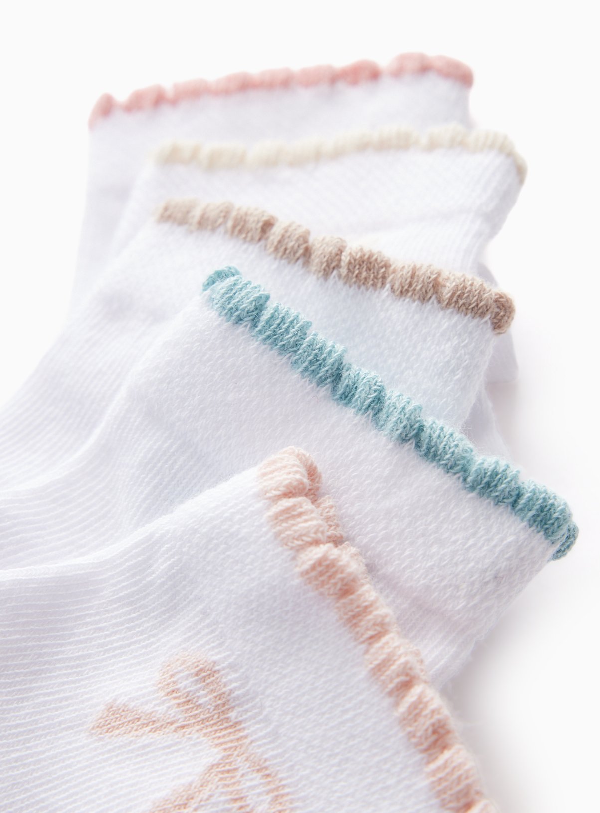 Bow Detail Ankle Socks 5 Pack 6-12 months - Image 2 thumbnail